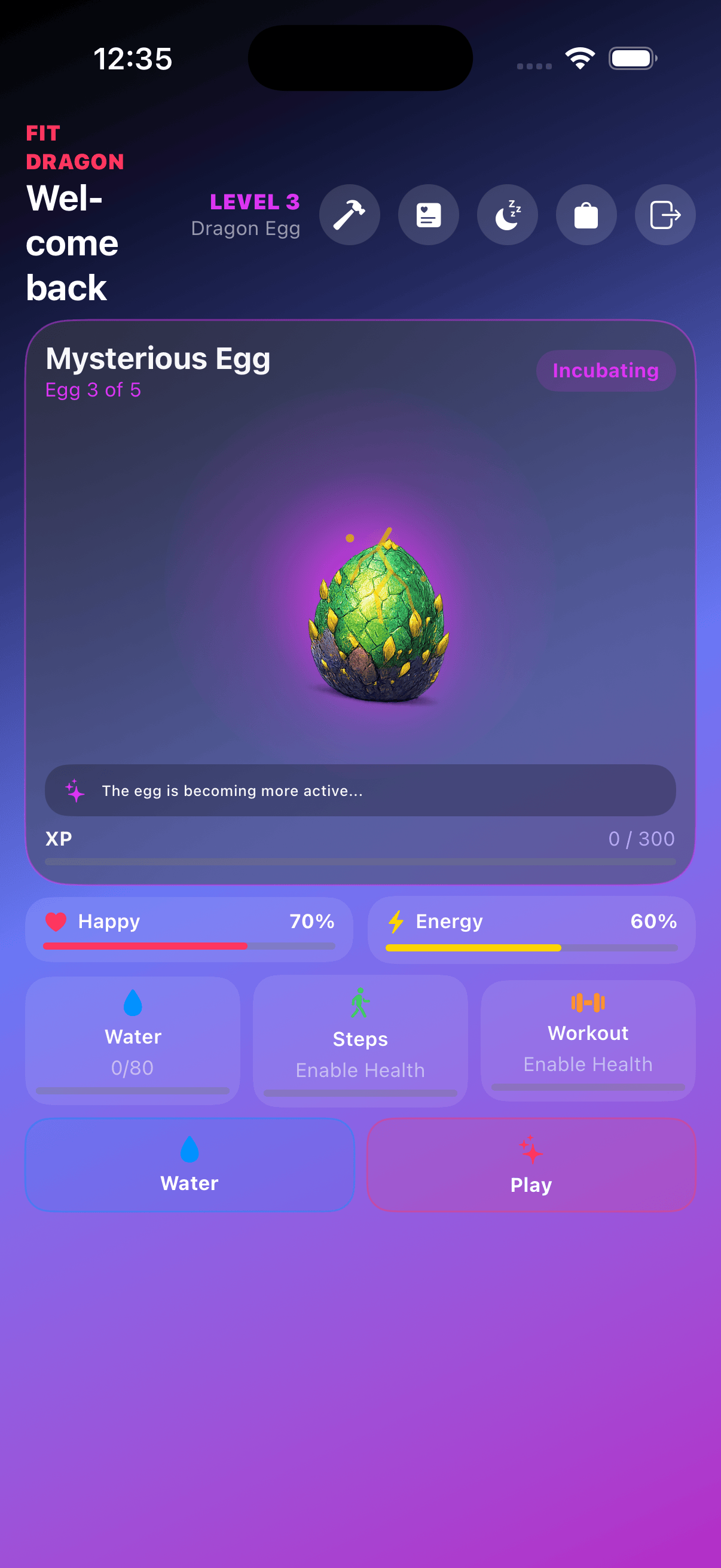Fit Dragon app screenshot